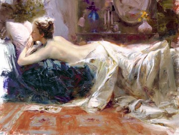 150の主題の芸術作品 Painting - ミスティック・ドリームス 女性画家 ピノ・ダエニ 美しい女性 女性